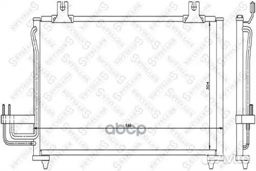 Радиатор кондиционера KIA Sephia1.5-1.8 16V 96-01