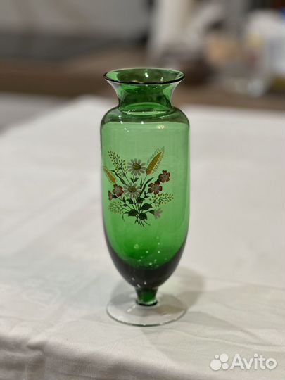 Винтажная вазочка из тонкого стекла, СССР