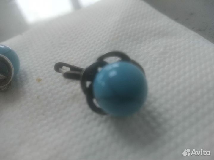 Серьги с бирюзой