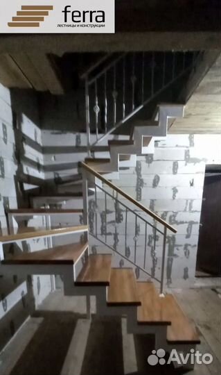 Лестница металлическая на 2 этаж