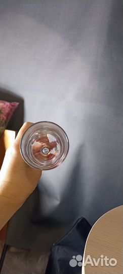 Фужеры для шампанского 4шт. стеклянные новые