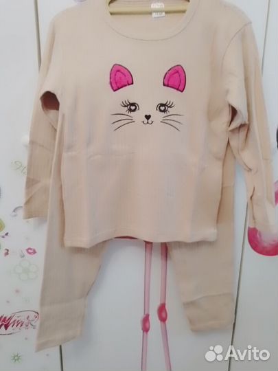 Пижама детская новая, 128 рост, премиум-класса