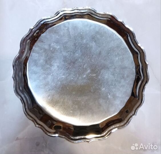 Поднос сервировочный мельхиоровый СССР
