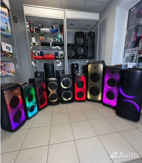 Колонки блютуз с микрофоном на аккумуляторе Новые