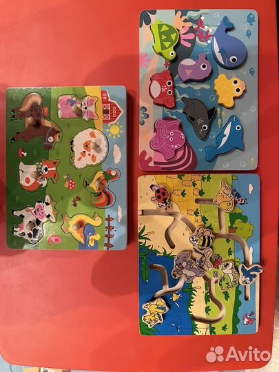 Деревянные пазлы развивающие