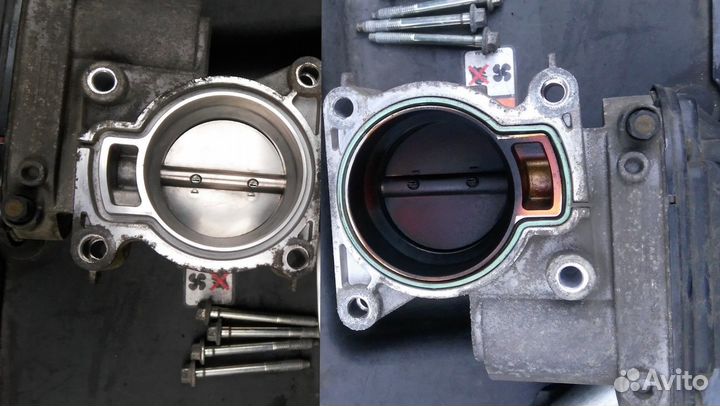 Чистка дросселя Hyundai Santa Fe 2000-2006