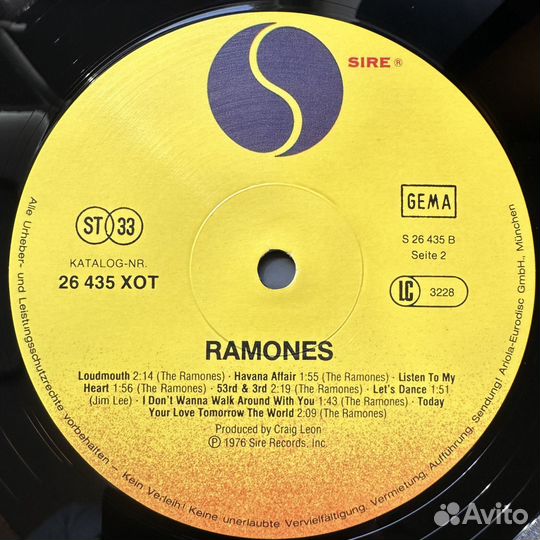 Ramones – Ramones (Европа)