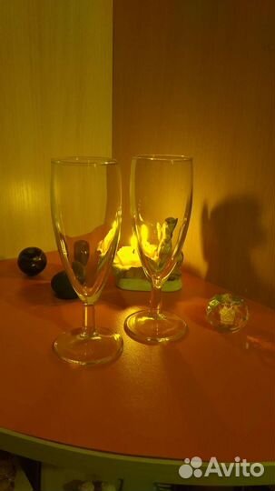 Фужеры 2 шт, стаканы 4 шт