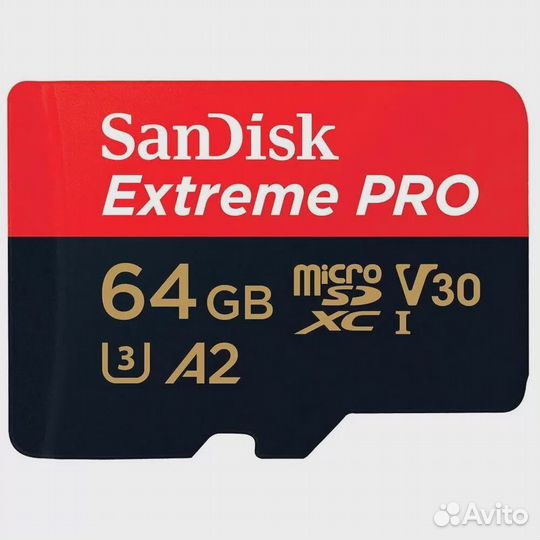Карта памяти 64Гб SanDisk Micro sdxc Extreme PRO
