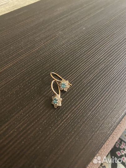 Золотые серьги детские