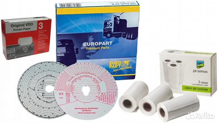 Бумага для тахографа, тахошайбы, таходиски