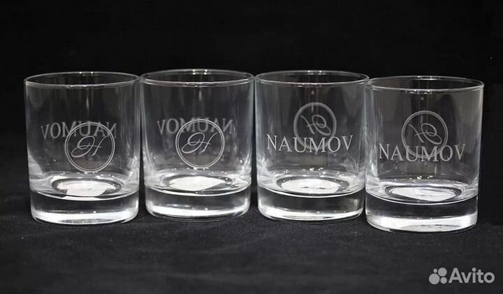 Гравировка лазерная на стекле, бокалах, стаканах