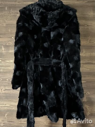 Шуба норковая с капюшоном 42 44