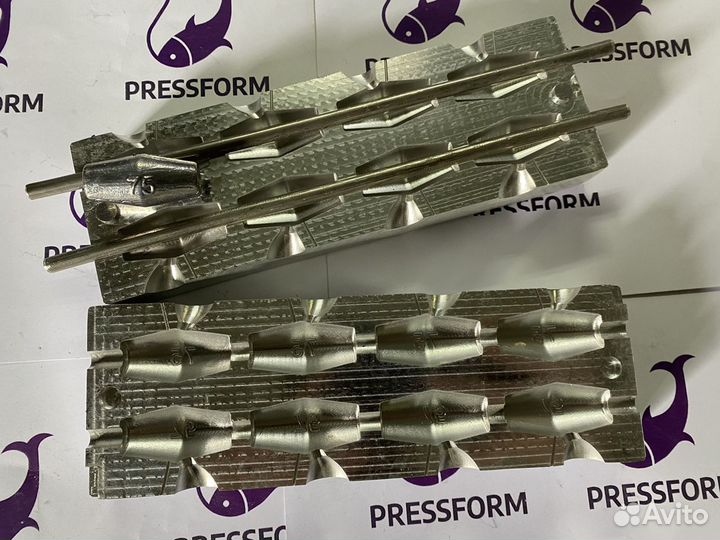 Форма чпу для литья грузил (Оливки под сети)