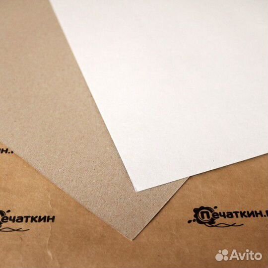 Хром эрзац картон в листах и рулоне