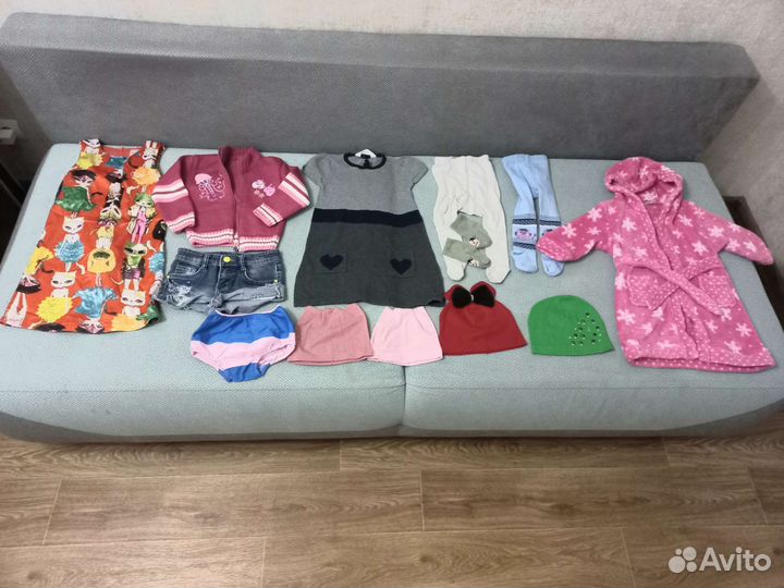 Вещи на девочку пакетом 74-80-86