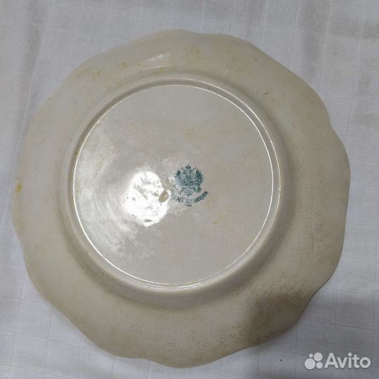 Тарелка антикварная Тва М.С. Кузнецова
