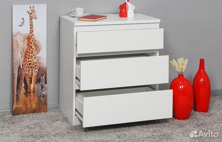 Комод Кастор 3 ящика (3 цвета)