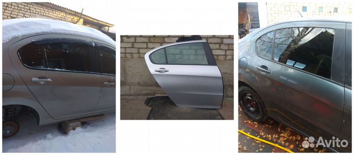 Дверь задняя правая в сборе Пежо 408 Peugeot 408