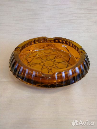 Пепельница цветное стекло СССР