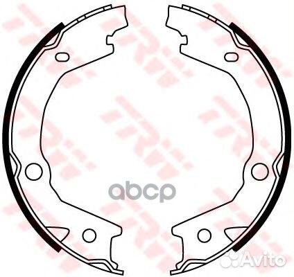 Колодки тормозные барабанные GS8747 TRW