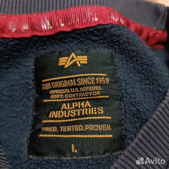 Свитшот alpha industries