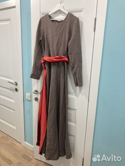 Платье теплое длинное 46-48 размер