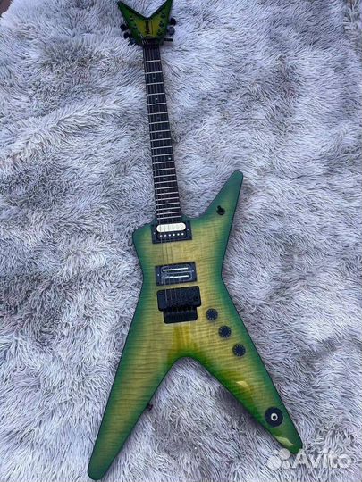 Washburn Dime slime green burst copy NEW