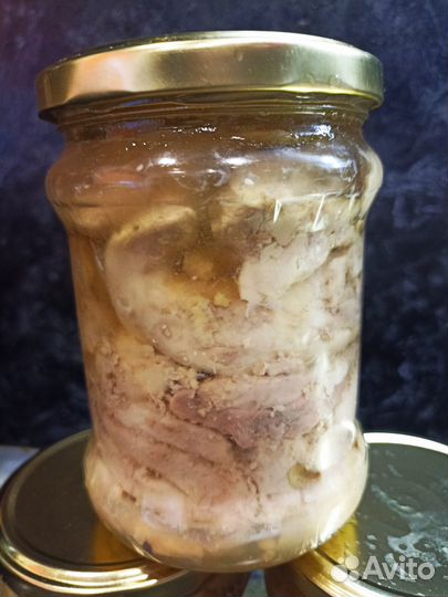 Печень трески в стекле