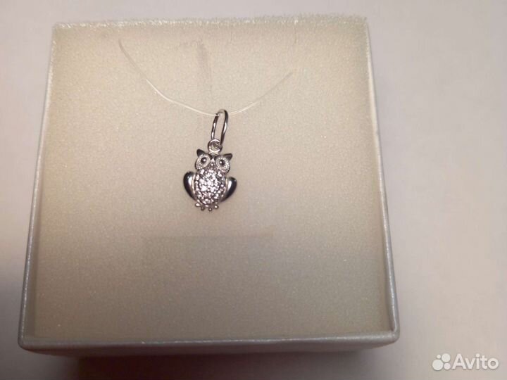 Подвеска серебро сова.Новая