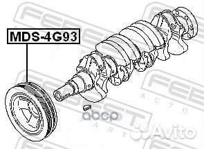 Шкив коленвала 4g93 MDS4G93 Febest