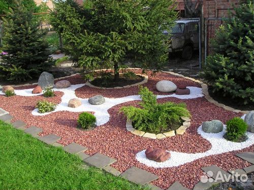 Мраморная крошка для ландшафта