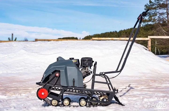 Мотобуксировщик Бурлак-М2 FK короткий на катках