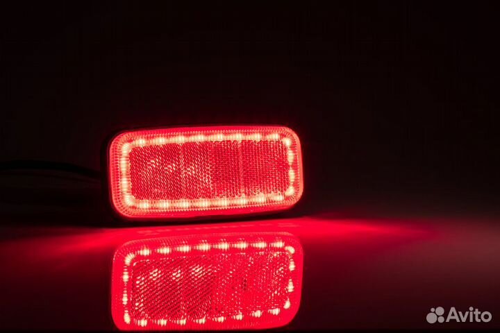 Габаритный фонарь прицепа красный FT-075 С
