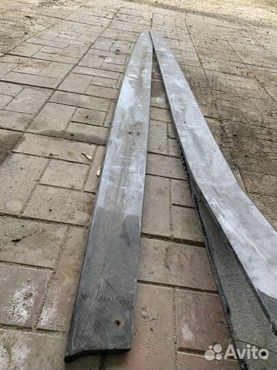 Лезвия на пороги bmw f30 f32 карбон