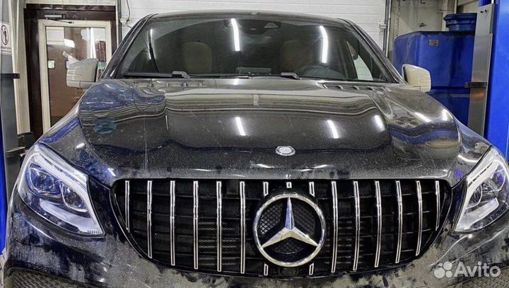 Mercedes GLE w166 решетка GT полностью черная