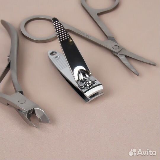 2 шт. Набор маникюрный, 7 предметов, в футляре, ри