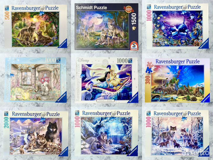 Пазлы Ravensburger и Schmidt