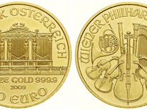 50 евро 2004 год Австрия. Золото 999 пр. 15.5 гр