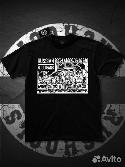 Футболка russian hooligans