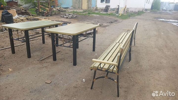 Скамейка парковая, урна парковая