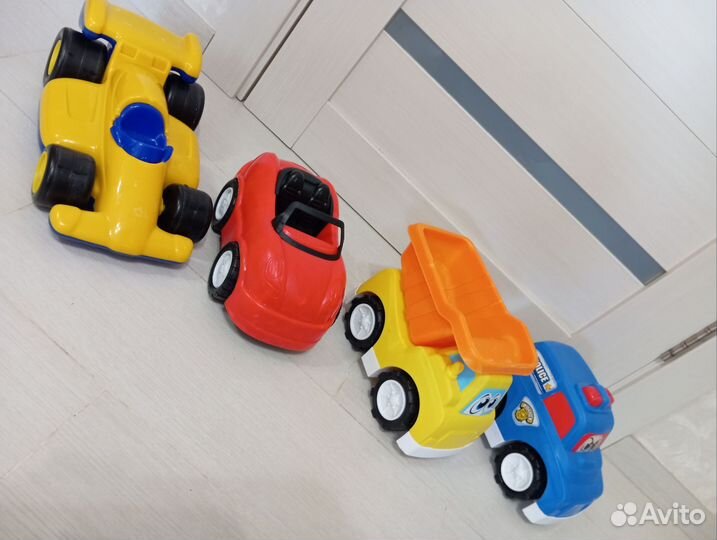 Машинки Полесье и Keenway, 4 шт
