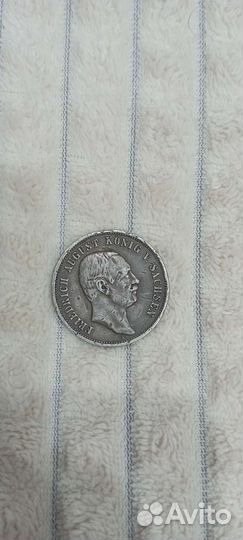 Монета friedrich august konig v.sachsen