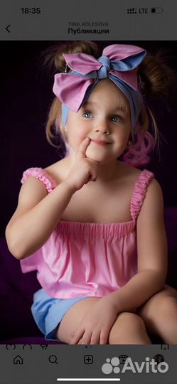 Шорты, топ и афробант