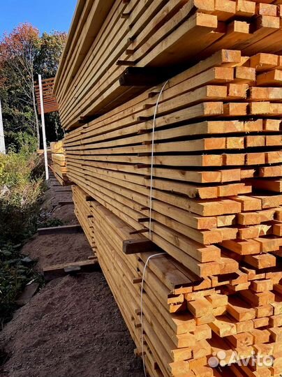 Доска обрезная 50х150х6000мм 1 сорт ГОСТ