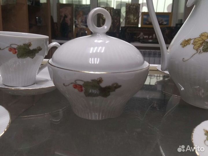 Кофейный фарфоровый сервиз ГДР Jlmenau