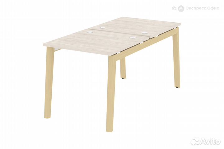 Стол-бенч двойной на деревянных опорах Onix wood O