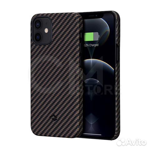 Pitaka MagEZ Case Apple iPhone 12 Mini чёрно-корич