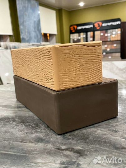 Облицовочный керамический кирпич солома дерево жкз