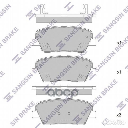 Колодки торм.дисковые hagen KIA KIA stinger 17